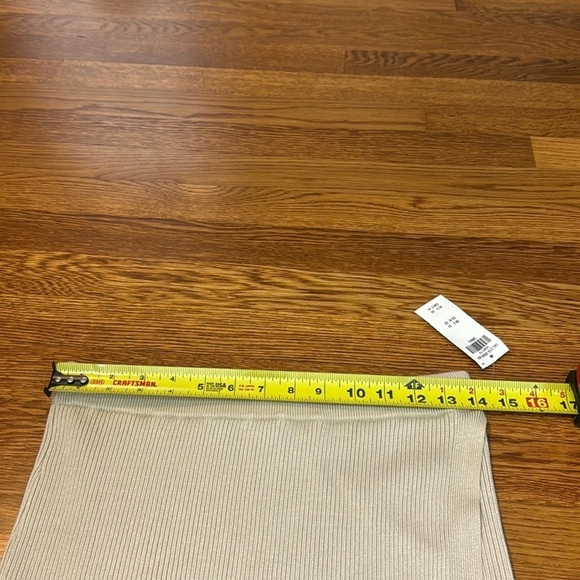 NWT Abercrombie & Fitch A&F Wrapped Ribbed Stretch Knit Sweater Midi Skirt Slit - Picture 7 of 8